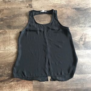 Black sheer tank top
